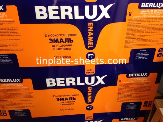 JIS G3303 Standard T3 T4 T2.5 Drukowany arkusz cynowy