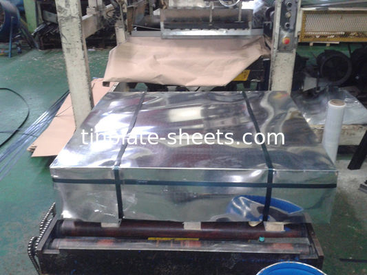 JISG3303 Standardowe elektrotyczne blachy z cytryny T2 T2.5 T3 Temperature Tinplate Mill Factory Tinplate For Food Can