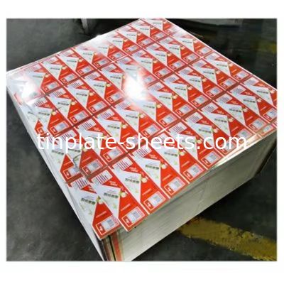 Wysokiej wytrzymałości T3 T4 T5 Drukowana blacha stalowa 512mm-1100mm Szerokość