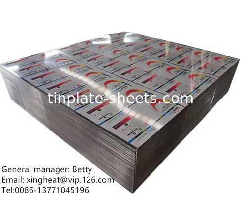 goldvanisFood Grade Printed Tinplate Sheet for food packaging chemiczne puszki 4 kolory 6 kolory