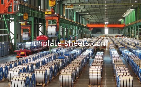 Prime Tinplate Coil 0,15mm-0,49mm Grubość 2,8/2,8 2,0/2,0 Powłoka cynkowa T2.5 T3 T4 T5 Kamienny wykończenie Jasny wykończenie