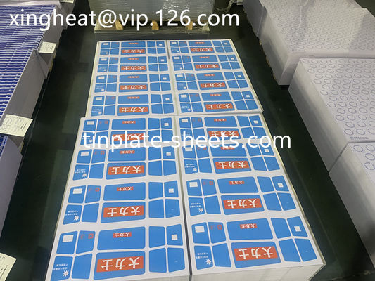 ASTM 624 Standard 4 Color Printed Cans Tinplate 0,15m-0,40mm Grubość T3 T4 T5