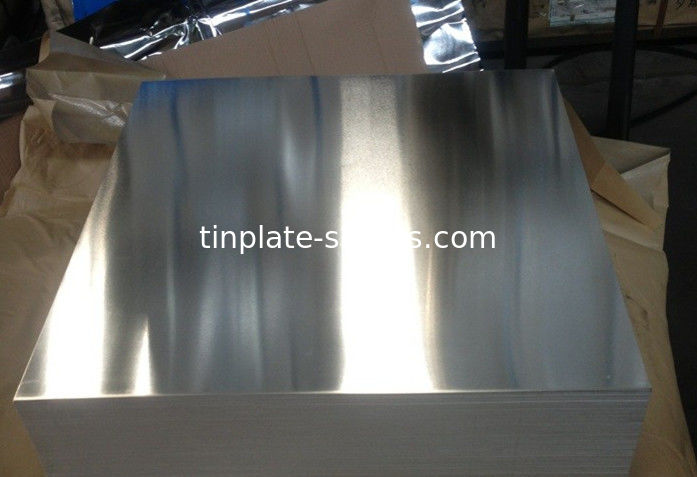 Brilliant Finish Food Grade Tinplate Recyclable Silver Can 0.15 - 0.49 mm Stone Finish Tinplate Mill 2.8/2.8
