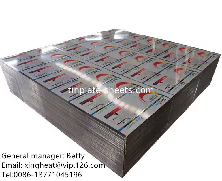 goldvanisFood Grade Printed Tinplate Sheet for food packaging chemiczne puszki 4 kolory 6 kolory