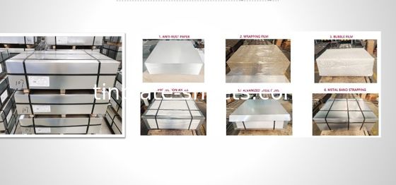 Płyty z cytryny do opakowań puszki puszki chemiczne JIS G3303 Standardowy T3 T4 DR8 STONE FINISH Płyty z cytryny elektrolitycznej